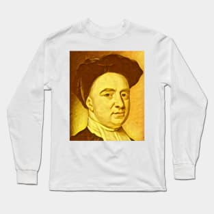 George Berkeley Golden Portrait | George Berkeley Artwork 8 Long Sleeve T-Shirt